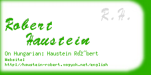robert haustein business card